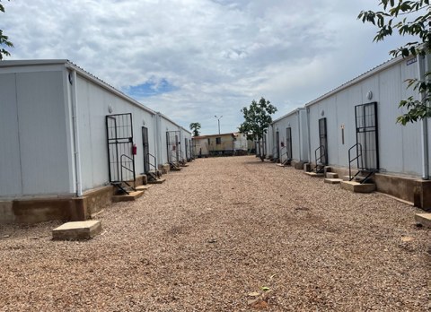 Bureaux modulaires sur un site en RDC